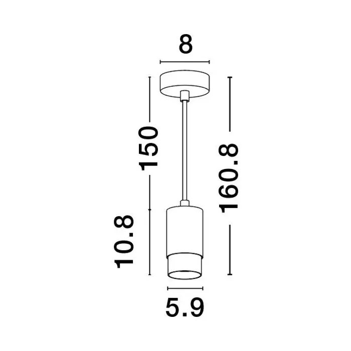 PONGO VISILICA GU10 1x10 Watt IP20 220-240 Volt