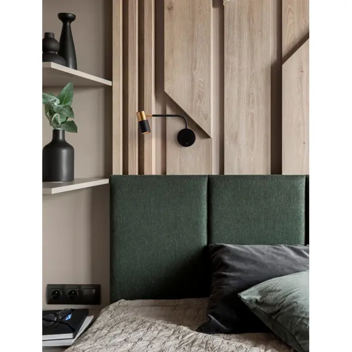 PONGO ZIDNA LAMPA GU10 /IP20/CRNA & ZLATNA