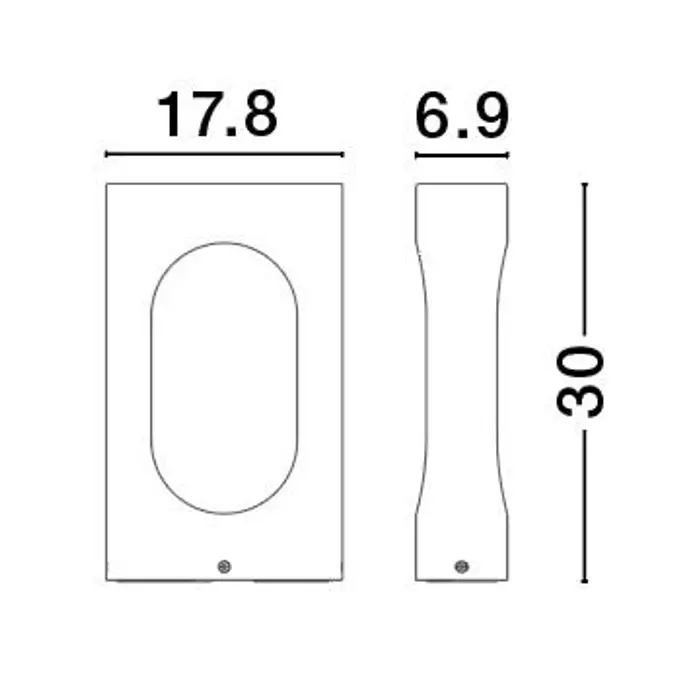 PORTAL VANJSKA STAJAĆA SVJETILJKA LED 13,5W/3000K/890lm/IP54/CRNA