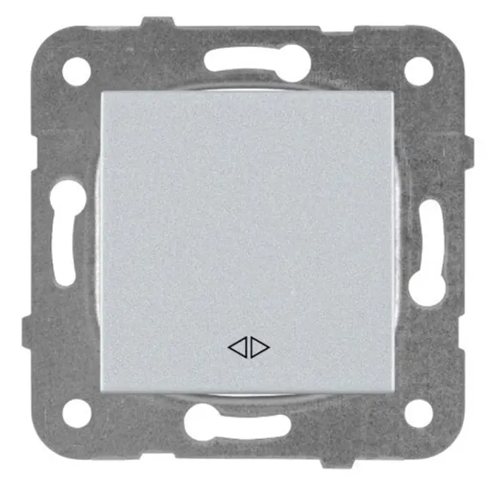 PREKIDAČ KRIŽNI PANASONIC SREBRNI BEZ OKVIRA