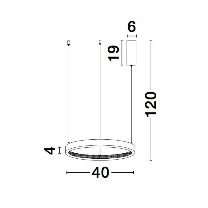 PRESTON VISILICA LED 30W/3000K/1828lm/DIMM/IP20/CRNA