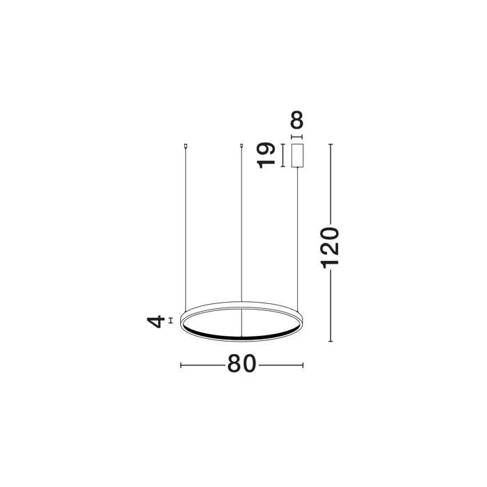 PRESTON VISILICA LED 50W/3000K/2727lm/DIMM/IP20/CRNA