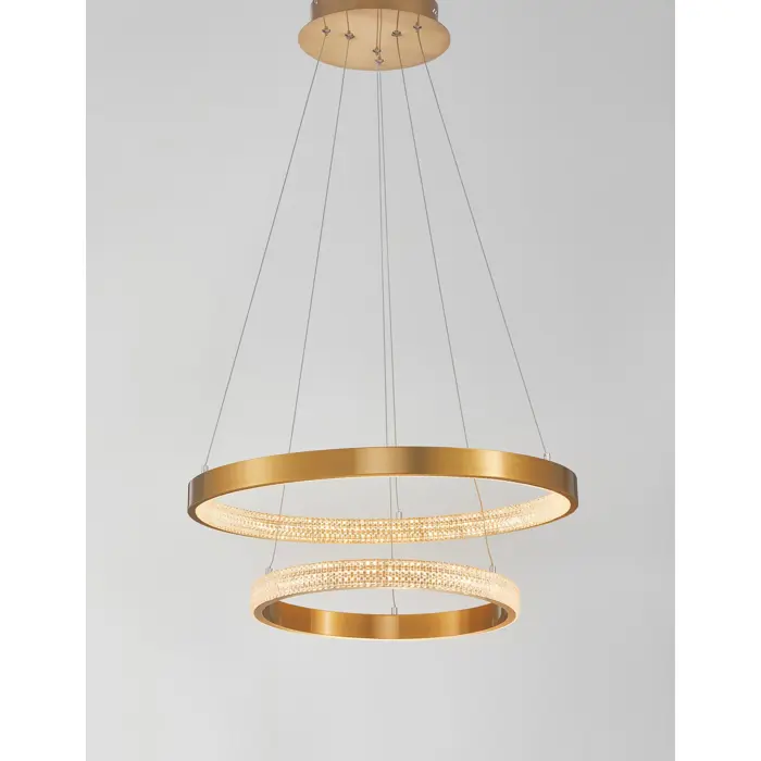 PRESTON VISILICA LED 62W/3000K/3113lm/DIMM/IP20/ANTIQUE ZLATNA