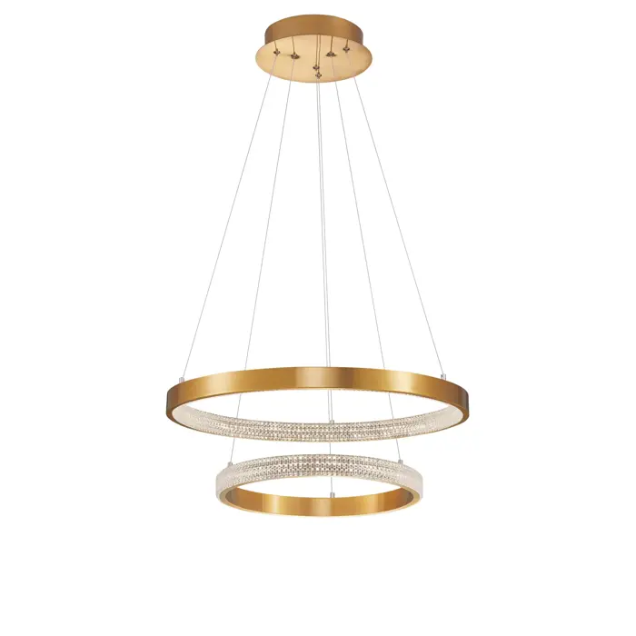 PRESTON VISILICA LED 62W/3000K/3113lm/DIMM/IP20/ANTIQUE ZLATNA