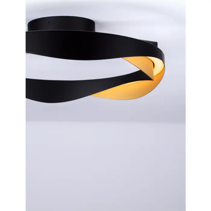 RADON PLAFONJERA LED/3000K/40W/1244Lm/CRNA & GOLD