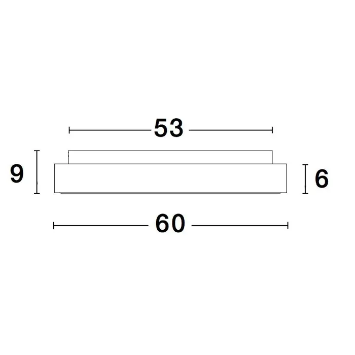 RANDO SMART PLAFONSKA SVJETILJKA LED 50W/3000-4000K/2864lm/DIMM/IP20/CRNA