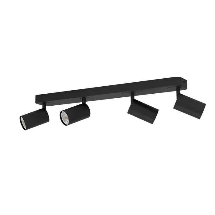 REFLEKTOR 4xLED GU10, 4X4,9W, RGB-BIJELA, CRNI TELIMBELA-Z