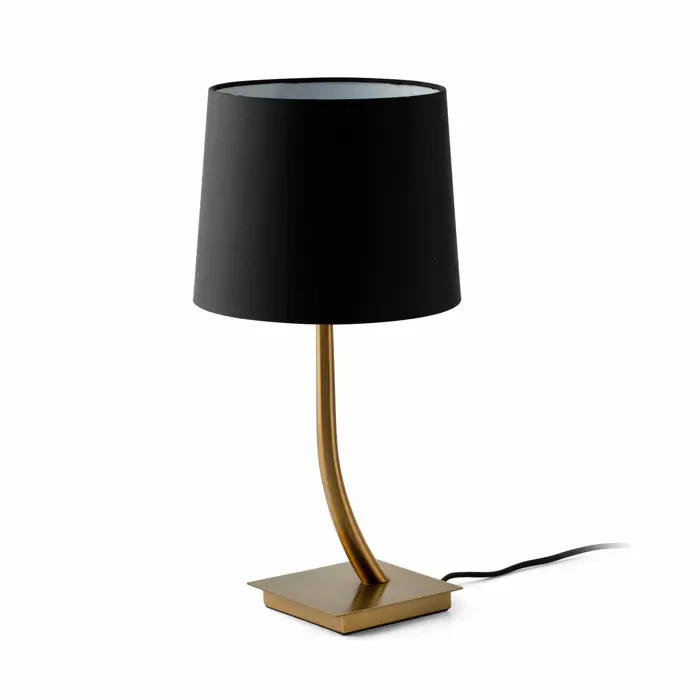 REM OLD GOLD STOLNA LAMPA BLACK SHADE