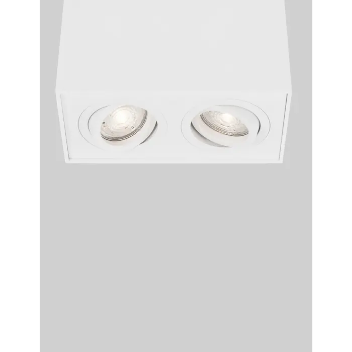 RENDE NADGRADNA SVJETILJKA BIJELA GU10 2x10 Watt IP20 220-240 Volt