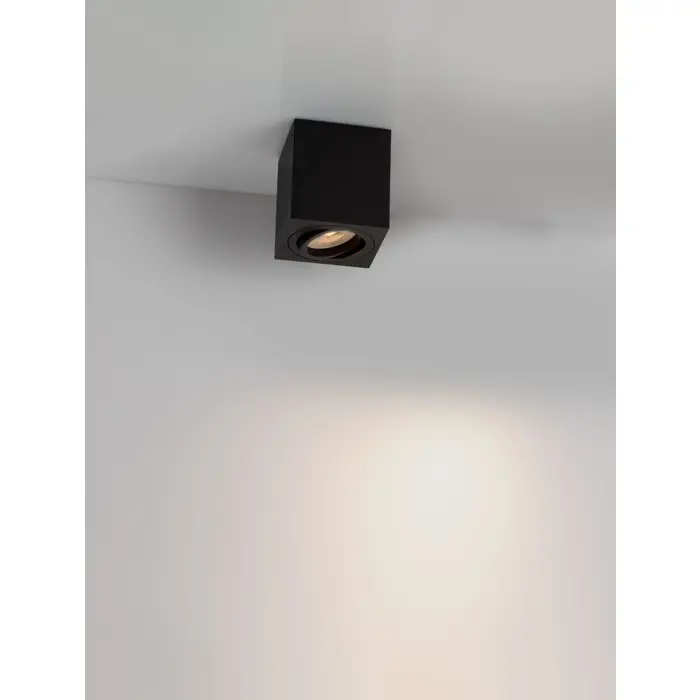 RENDE NADGRADNA SVJETILJKA CRNA GU10 1x10 Watt IP20 220-240 Volt