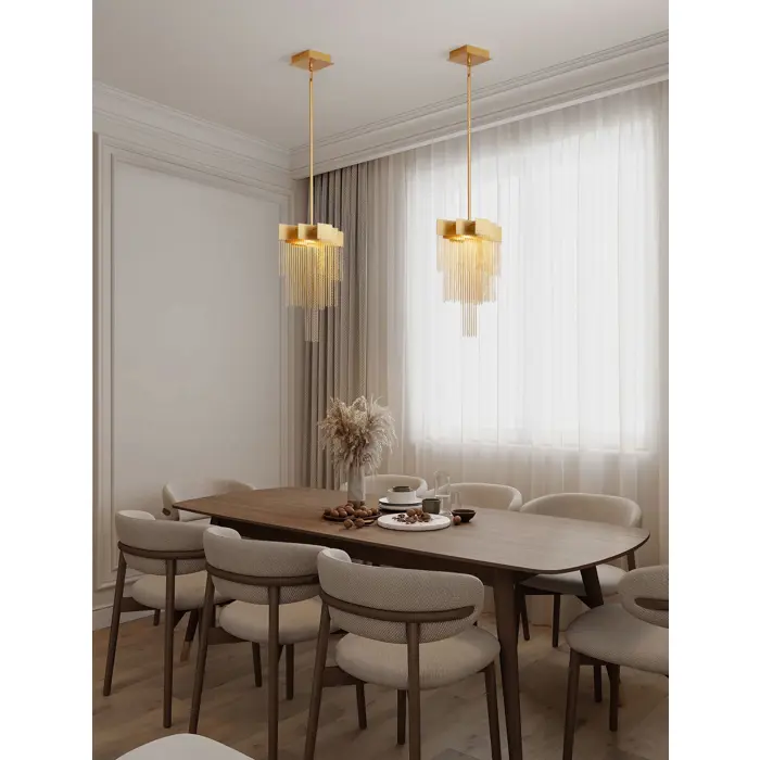 REVIA LED LUSTER ZLATNI 8W IP20 3000K