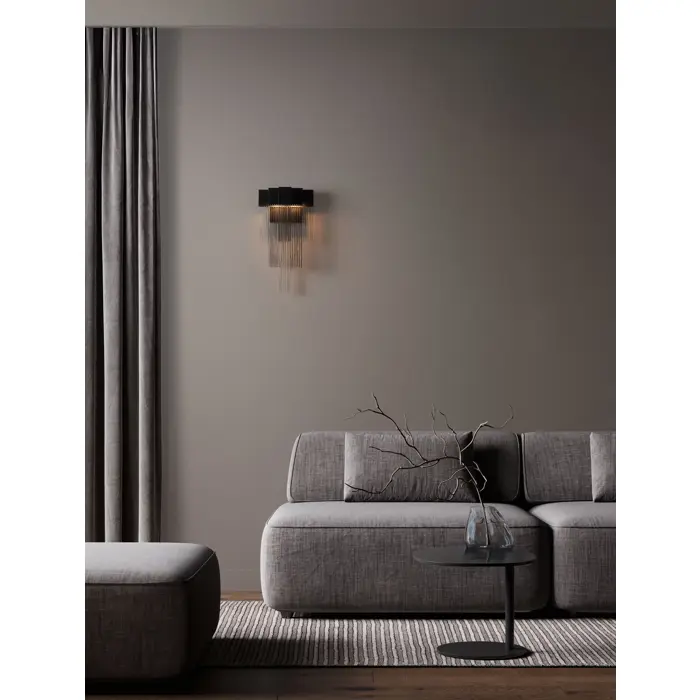 REVIA ZIDNA LED SVJETILJKA CRNA 8W IP20 3000K