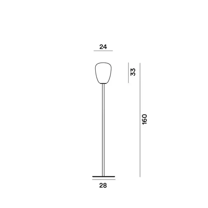 RITUALS 1 STAJAĆA LAMPA ZLATNO/BIJELA