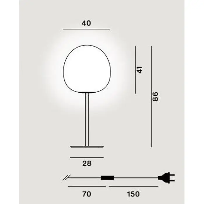 RITUALS XL ALTA STOLNA LAMPA BIJELA