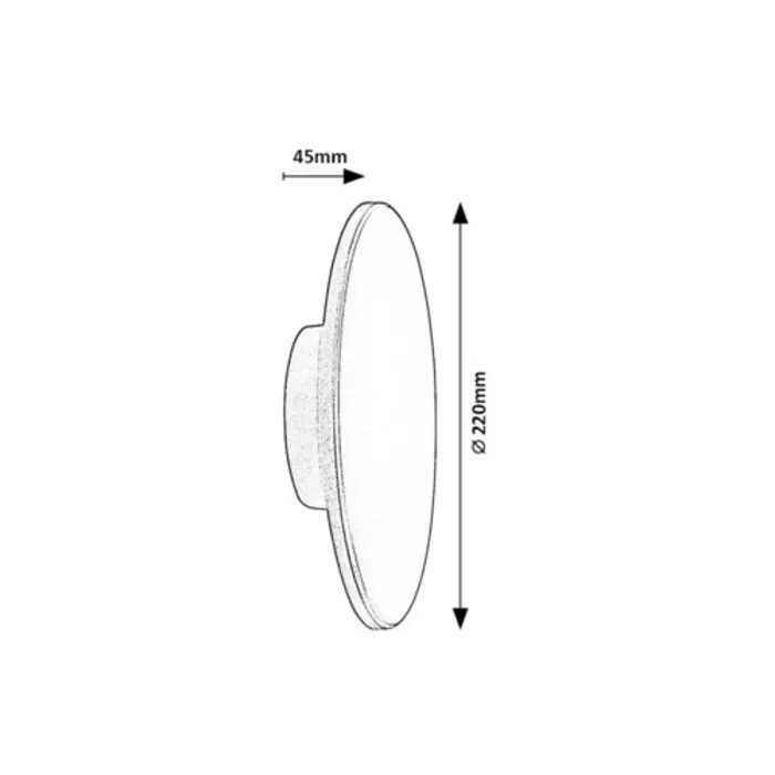 RUST VANJSKA ZIDNA SVJETILJKA LED 15W/SIVO/IP65/1500lm