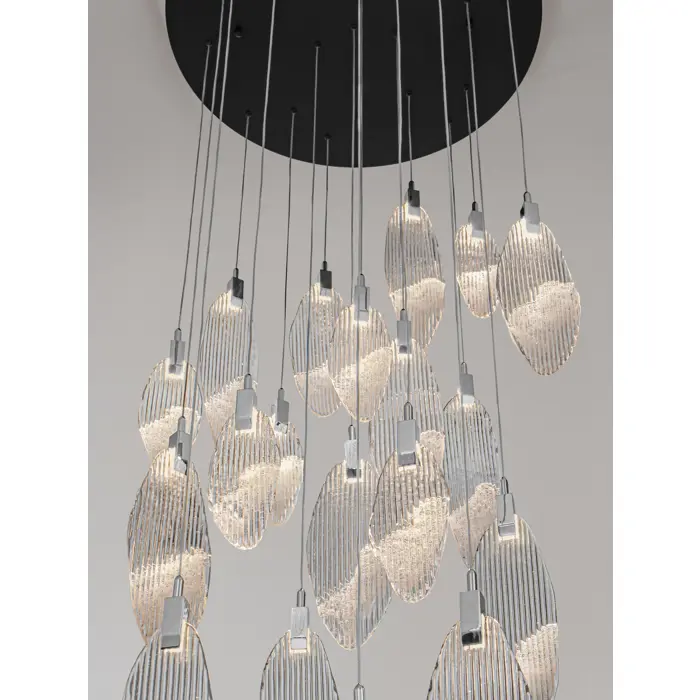 SERIQ LED VISILICA 44W IP20 3000K CRNA/STAKLO TRIAK PRIGUŠLJIVA