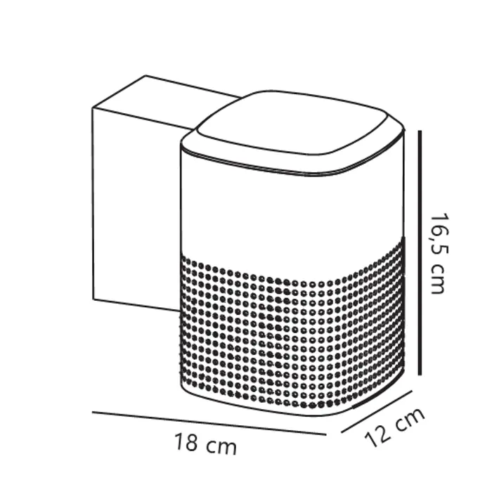 SIDARA ZIDNA LAMPA SEASIDE SMEĐA METALLIC E27/15W/IP54/220-240V