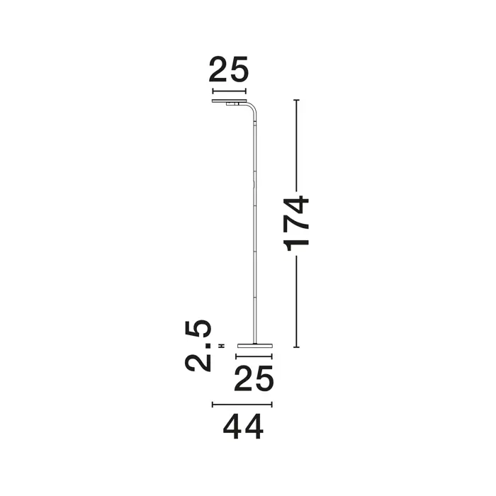 SINKRO STAJAĆA LAMPA LED/3000K/30W/2224Lm/BIJELA