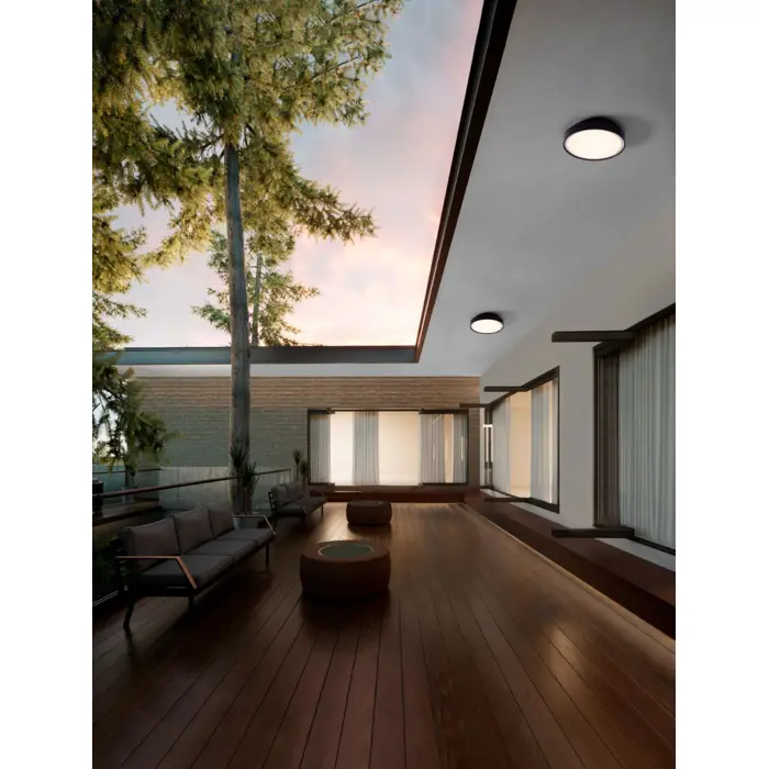 SKY VANJSKA PLAFONJERA
LED 15Watt 220-240Volt 1197Lm
P65 3000K CRNA