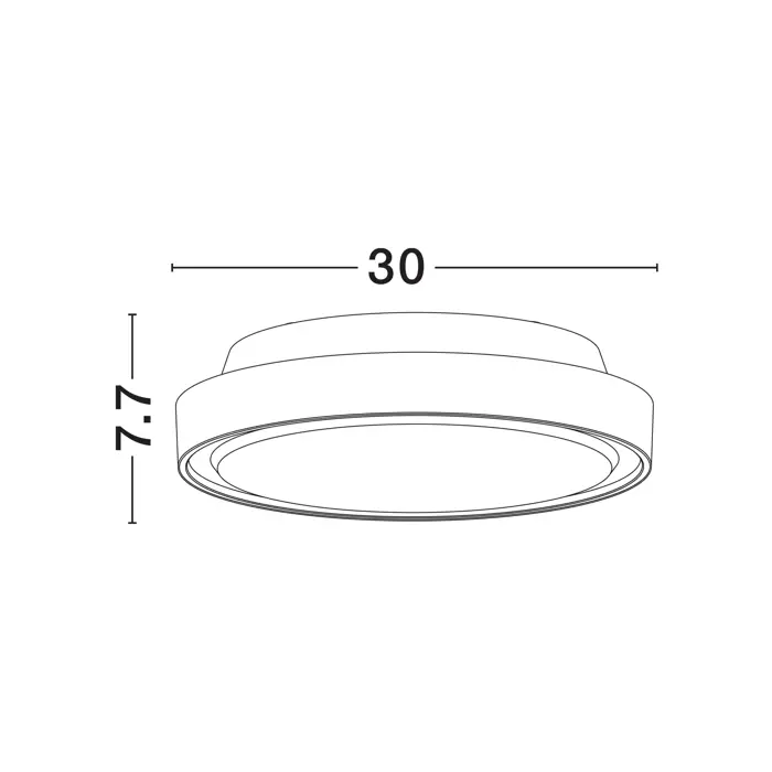 SKY VANJSKA PLAFONJERA
LED 15Watt 220-240Volt 1197Lm
P65 3000K CRNA