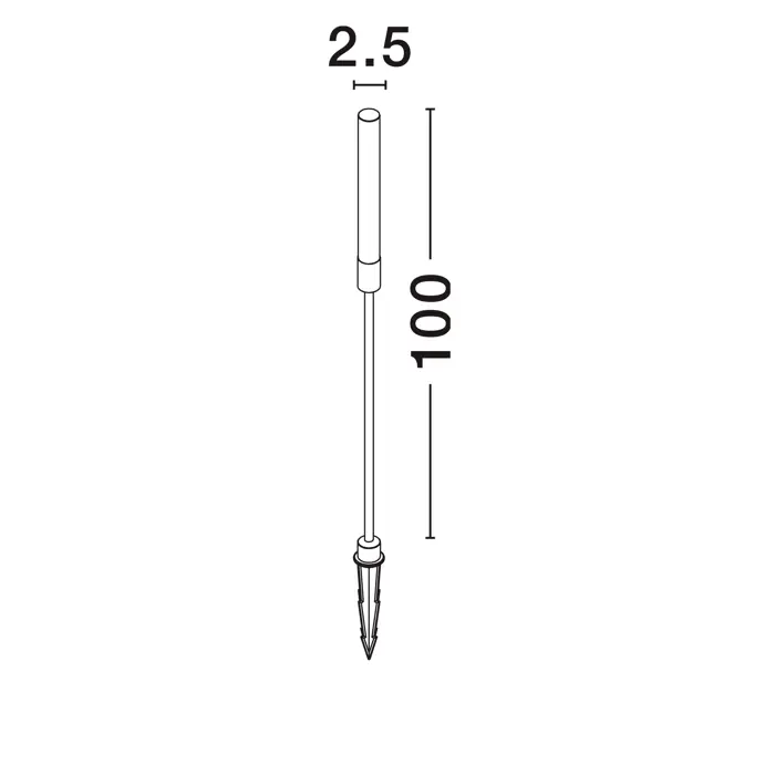 SLOT PODNA SVJETILJKA LED 4W/195lm/3000K IP65 SMEĐA