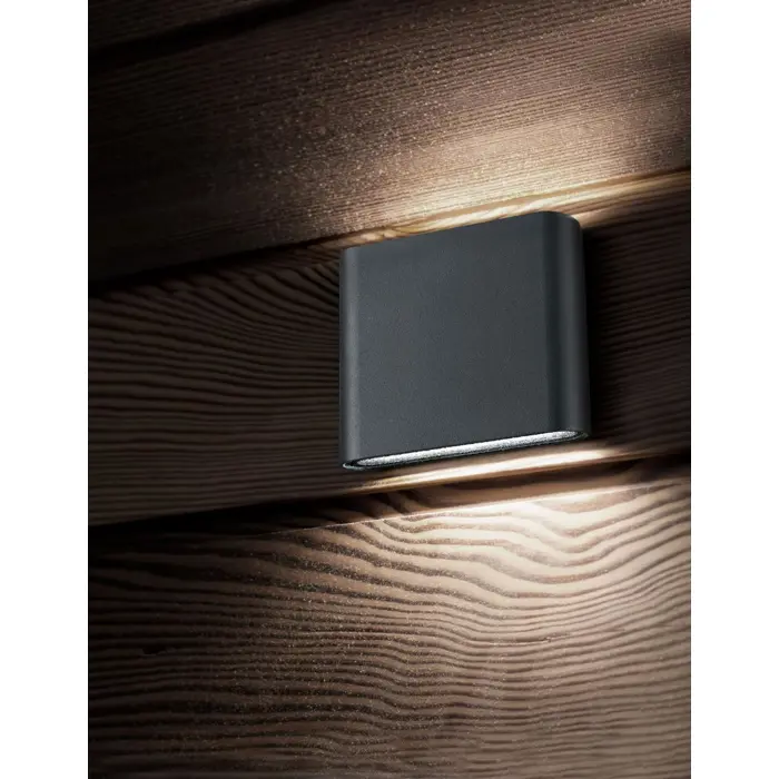 SOHO VANJSKA ZIDNA SVJETILJKA LED 2x3W/3000K/480lm/IP54/TAMNO SIVA