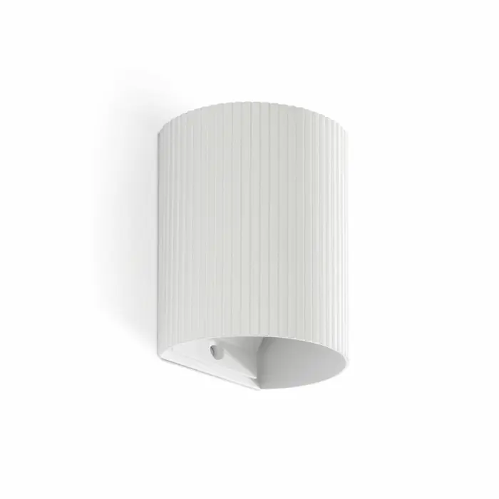 SOLE ZIDNA SVJETILJKA BIJELA IZBRAZDANA 1xGU10