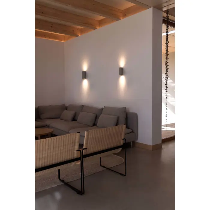 SOLE ZIDNA SVJETILJKA SIVA 2xGU10