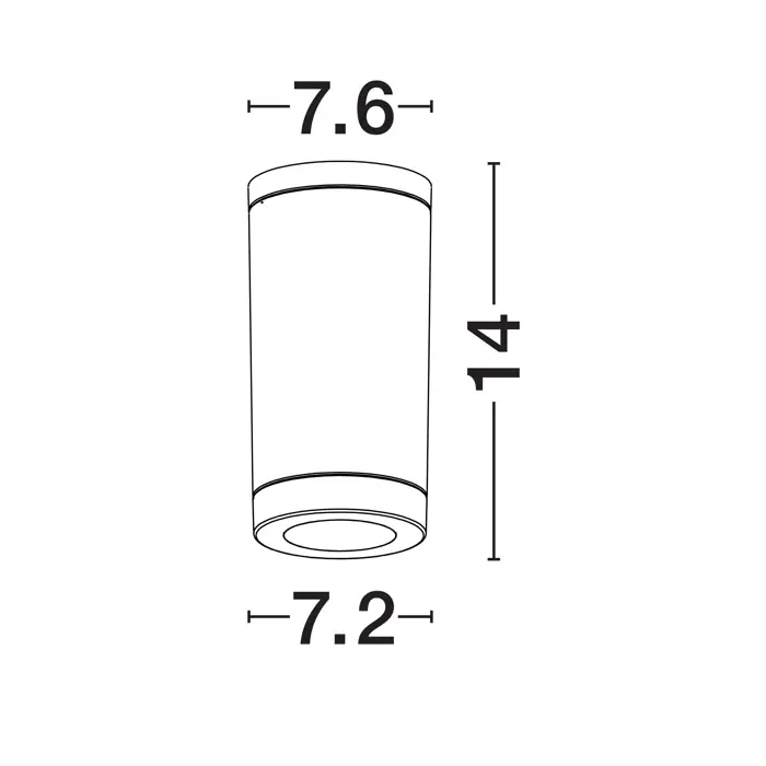 SPOT VANJSKI STROPNI REFLEKTOR GU10 1x10 Watt
IP54 CRNA