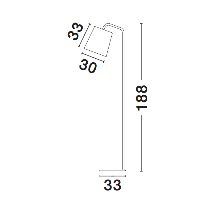 STABILE STAJAĆA LAMPA E27 /IP20/MATT ŽUTA