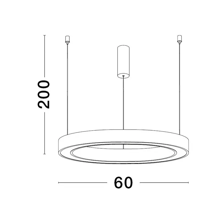 STING VISILICA LED 40W/3000K/2153lm/DIMM/IP20/BIJELA