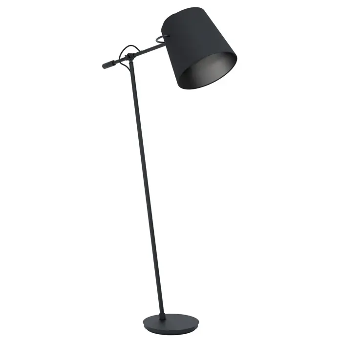 STOLNA LAMPA 1xE27 PROM 250, CRNA/TEKSTIL CRNA GRANADILLOS