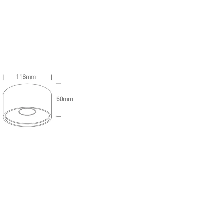STROPNA LED SVJETILJKA CRNA 12W CCT IP20 230V 960lm