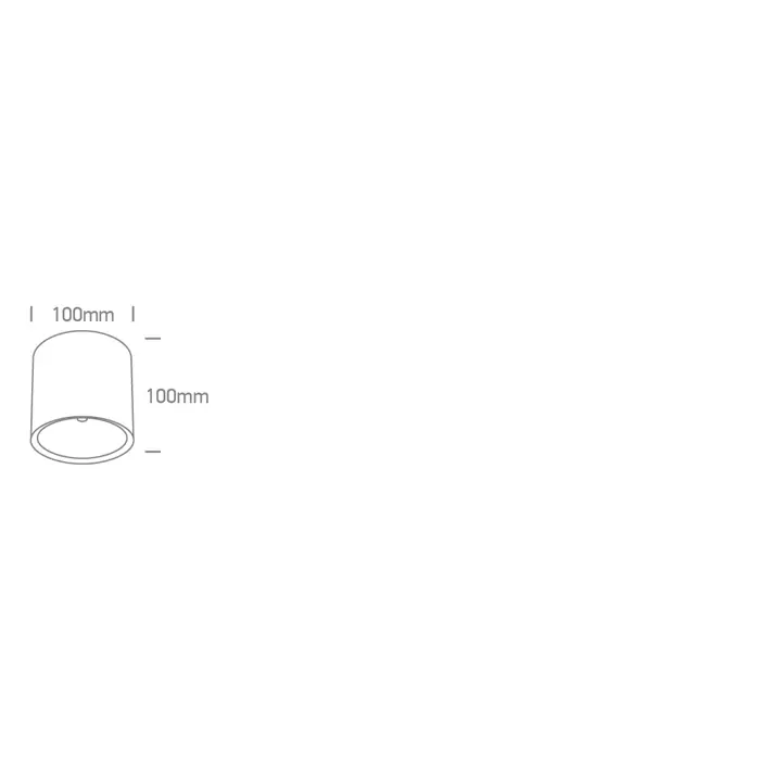 STROPNA LED SVJETILJKA CRNA 18W 3000K IP65 230V 1800lm DARK LIGHT