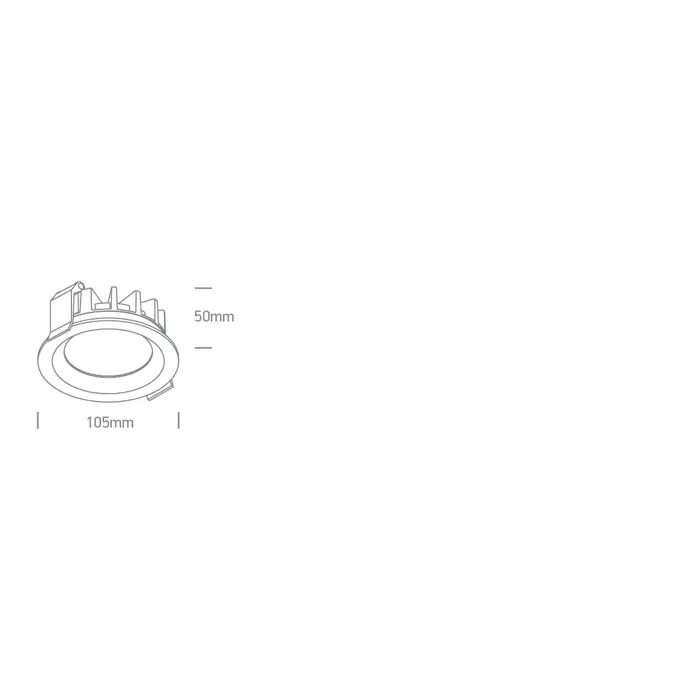 STROPNA UGRADBENA LED SVJETILJKA CRNA 15W CCT IP54 230V 1350lm