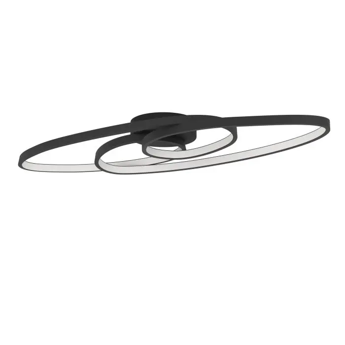 PLAFONJERA 1xLED 36W, D-880, DIMABILNA, CRNO/BIJELA GIANELLA