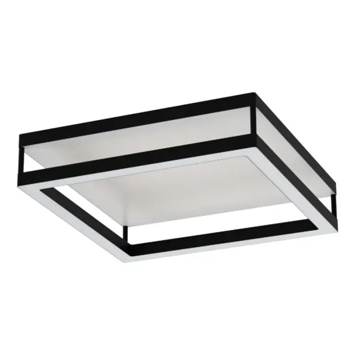 PLAFONJERA LED 22W+13W, DALJINSKI, CRNA MACELLARA