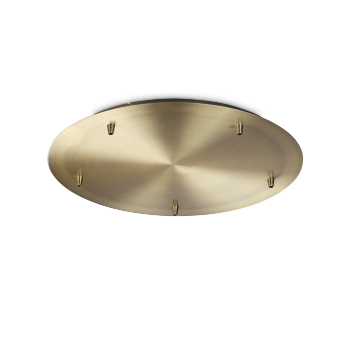 STROPNI NOSAČ ZA VISILICE ROZETA STANDARD 5 LUCI MESING