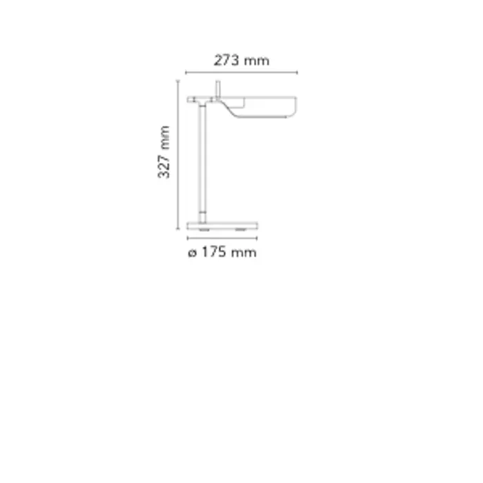 TAB T LED STOLNA SVJETILJKA BIJELA 9W 347lm 2700K IP20