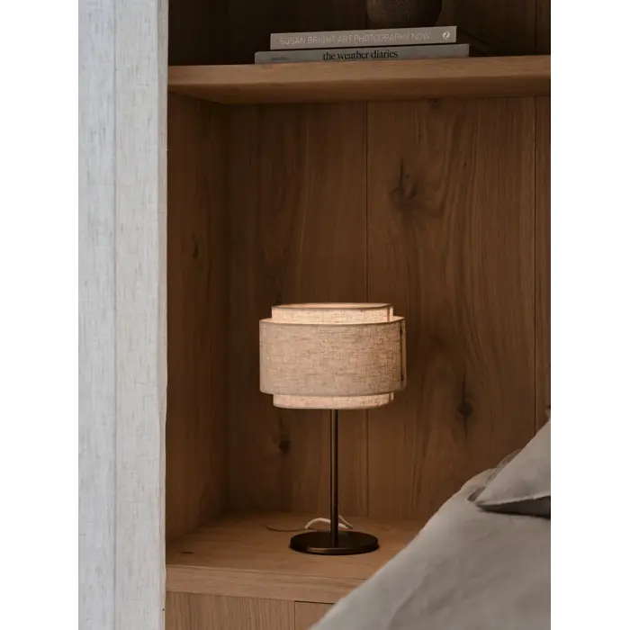 TAKAI STOLNA LAMPA BEŽ E27/15W/IP20/220-240V