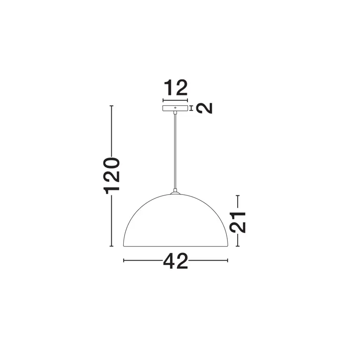 TALCUM VISILICA CRNA
LED E27 1x12Watt 100-240Volt
IP20 Bulb Excluded
D:
