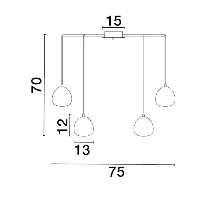 THE EGG VISLICA G9 /IP20/ZLATNA & MATT CRNA