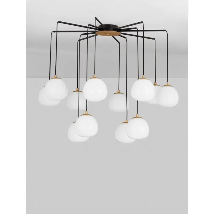 THE EGG VISLICA G9 /IP20/ZLATNA & MATT CRNA