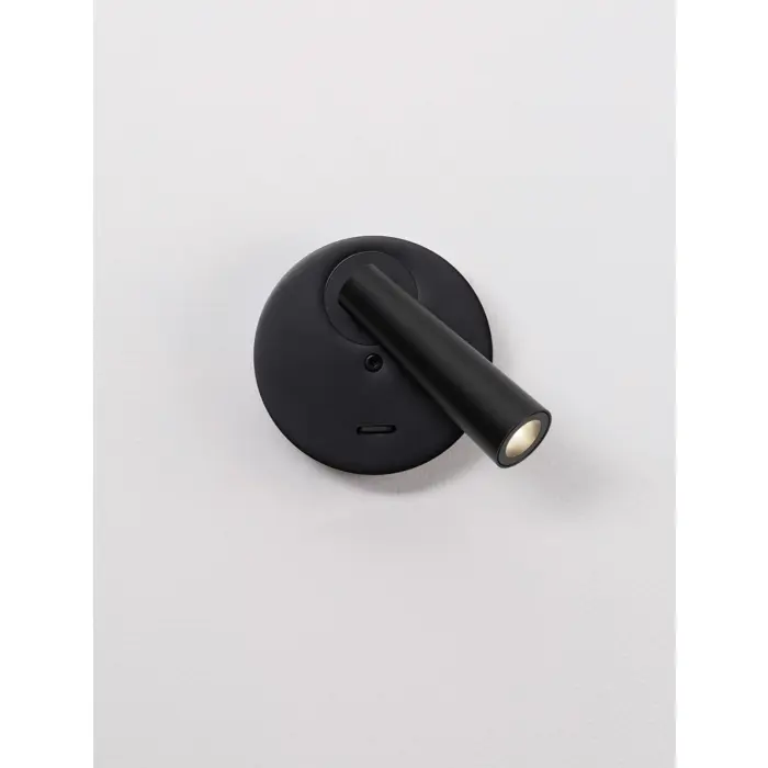 TICO ZIDNA LAMPA CRNA LED 3W 189lm 3000K IP20