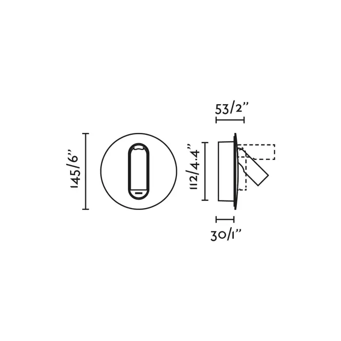 TIMIT SVJETILJKA ZA ČITANJE 3W / USB / LED 2700K CRNA