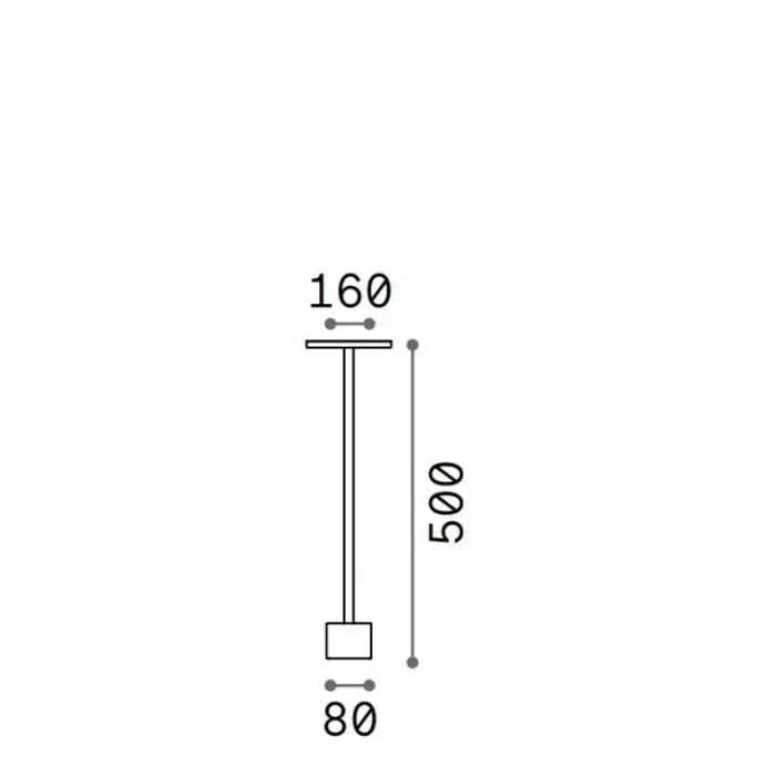 TOFFEE PT D160 H050 STAJAĆA SVJETILJKA BOJA KAVE