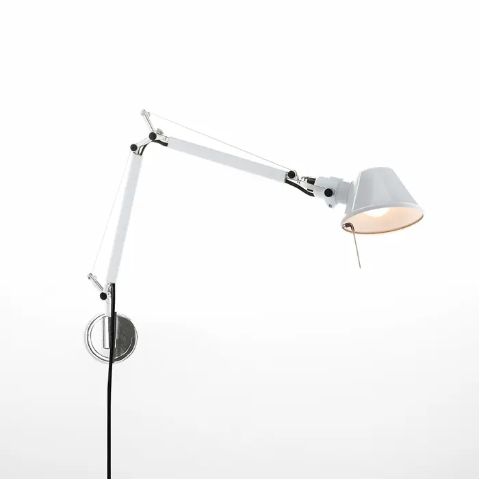 TOLOMEO MICRO ZIDNA LAMPA S NOSAČEM KOMPLET BIJELA E14 0010920A + A025150