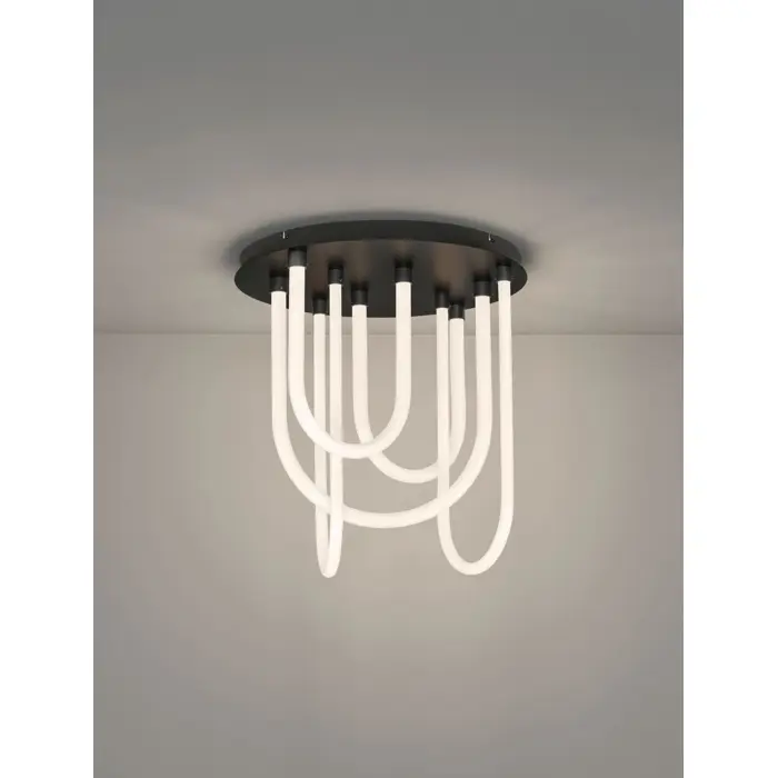 TOPAZ STROPNA SVJETILJKA CRNA LED 55W 240V 3850Lm IP20 3000K