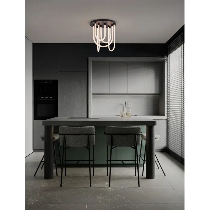 TOPAZ STROPNA SVJETILJKA CRNA LED 55W 240V 3850Lm IP20 3000K