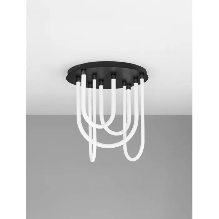 TOPAZ STROPNA SVJETILJKA CRNA LED 55W 240V 3850Lm IP20 3000K